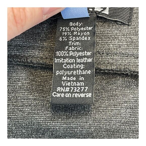 APT.9 A-Line Skirt Women's Large Gray Polyester Stretch Elastic Waist Pull On - Picture 6 of 7